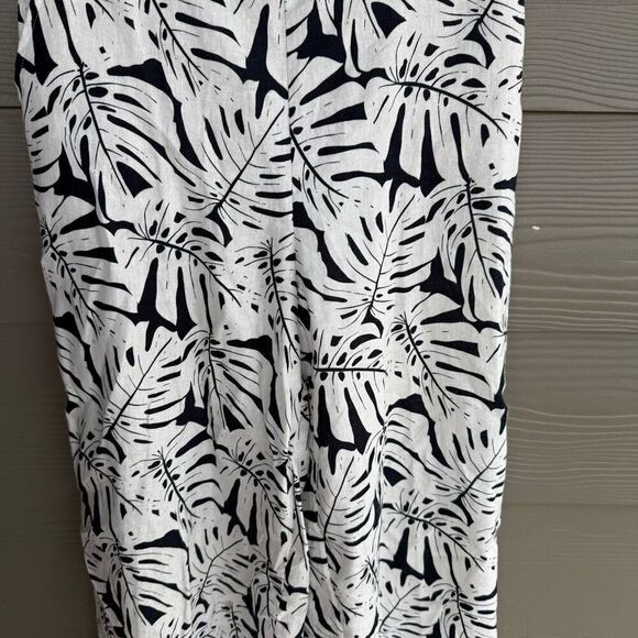 Ellen Tracy linen blend wide leg belted pants - Picture 3 of 7